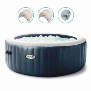 Spa Intex Pure Spa Blue Navy bulles 4 places luxe
