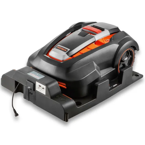 Robot tondeuse FUXTEC FX-RB224 jusqu’à 1000m² – capteur de pluie et de choc
